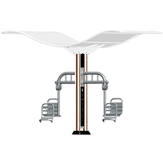 双柱坐蹬器(图4)